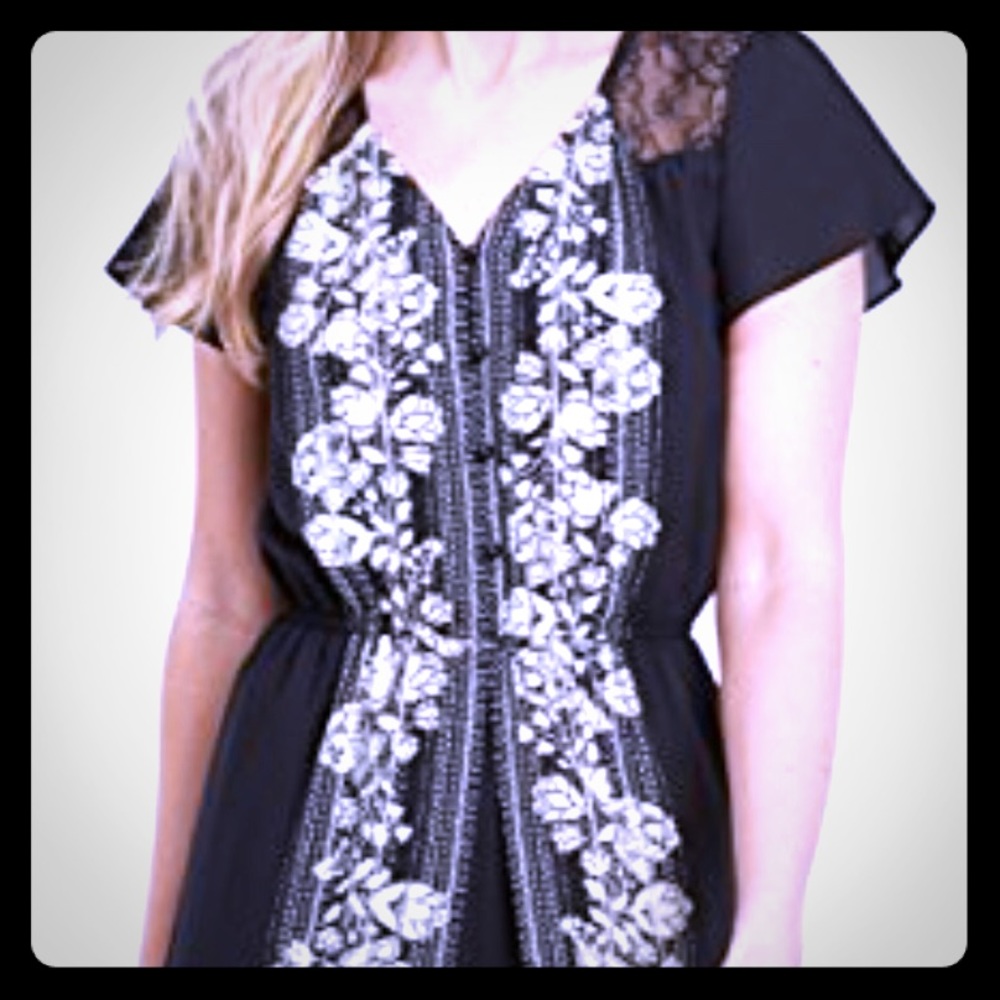 Maurices floral and lace walk through dress
